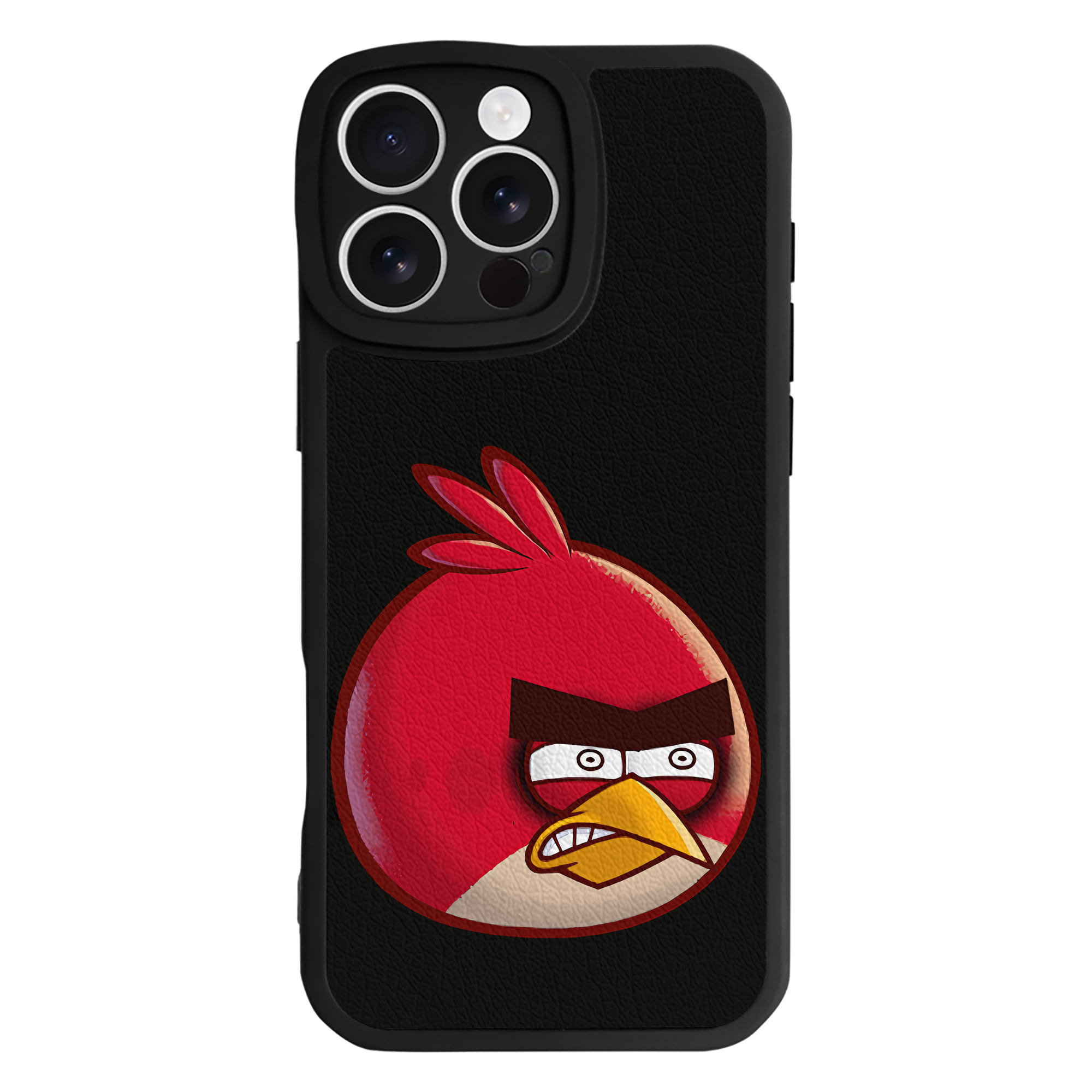（画像用） Angry Birds アングリーバード 【iPhone 16シリーズ対応】シリコンスマホケース（レザー調） 材質：シリコン
